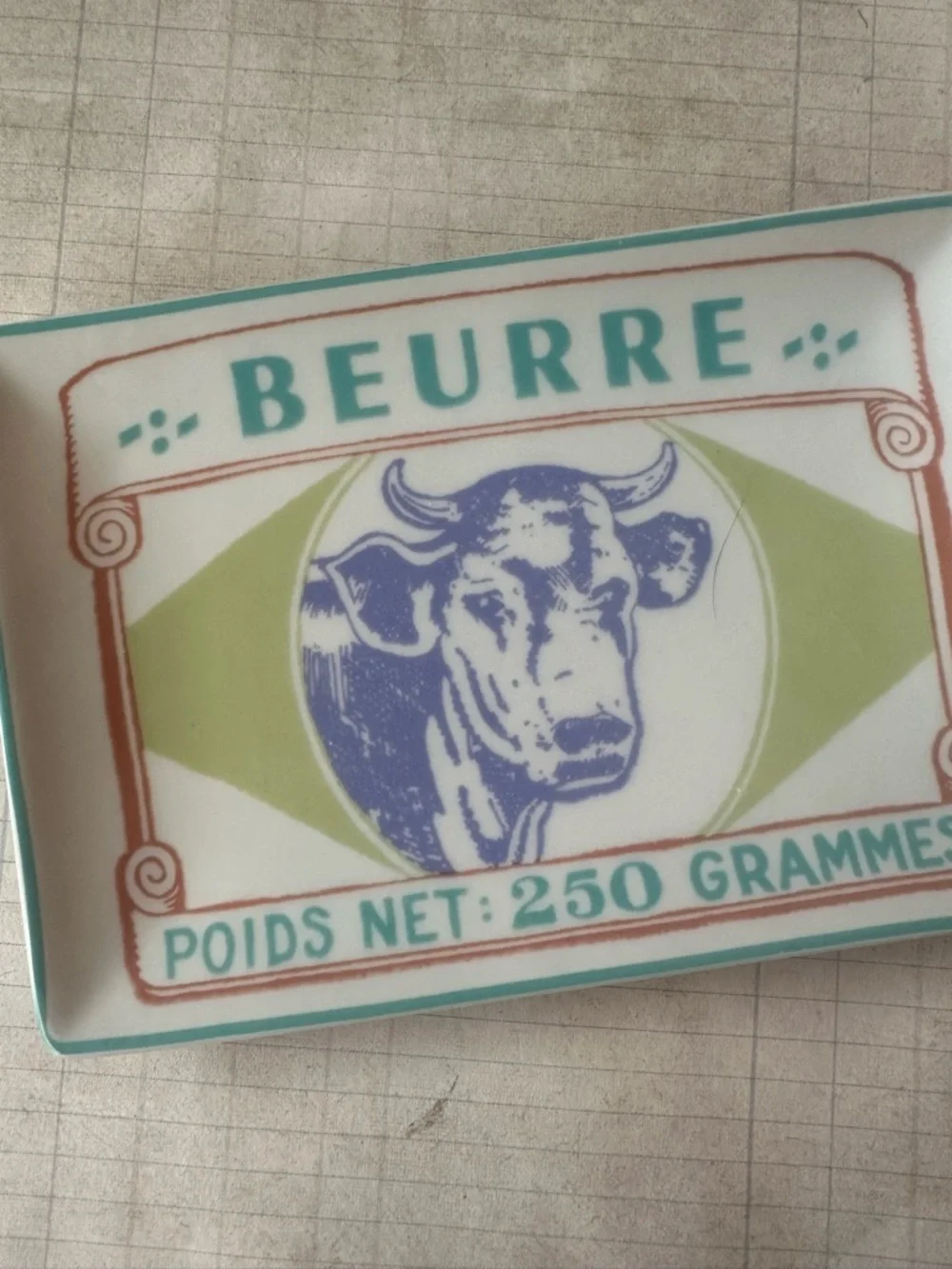 Rosanna Garde Manager Beurre Cow Butter Dish Trinket Tray